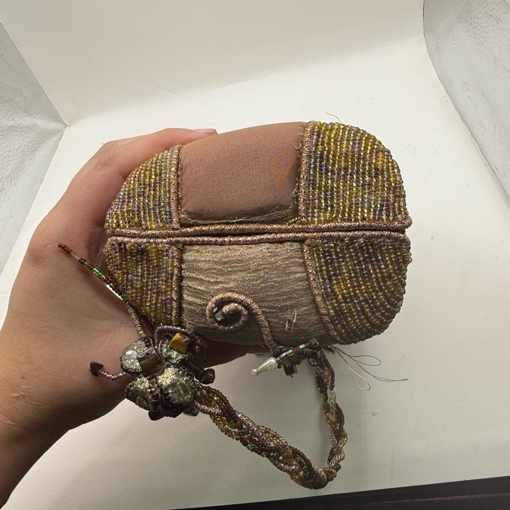 Vintage Mary Frances Embellished Floral Beaded Gems Crossbody Purse Clutch - Picture 16 of 16